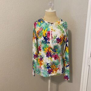 Athleta 3/4 zip up rash guard